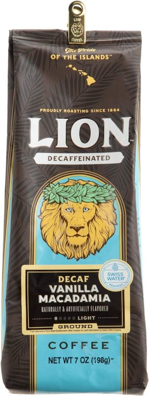ライオンコーヒー デカフェ バニラマカダミア 粉
