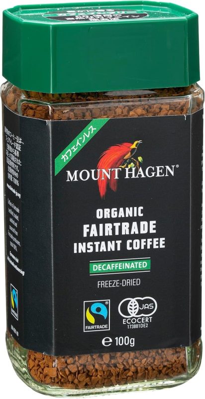 マウントハーゲン(Mount Hagen) オーガニック フェアトレード カフェインレス インスタントコーヒー