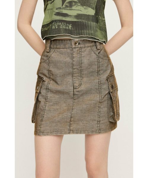 スライ(SLY) WASHED CORDUROY ショートスカート