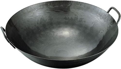 カンダ 神田鉄鍋 鉄プレス両手中華鍋 33cm