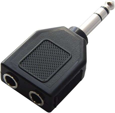 F-Factory φ6.3mm ステレオ標準プラグ オス φ6.3mm ステレオ標準ジャック メス ×2 分配プラグ PLG-B02