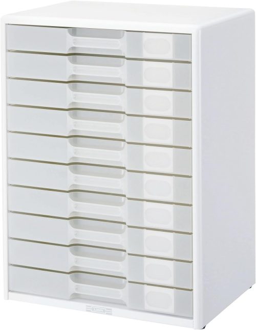 ライオン事務器 レターケース 横型総カド丸タイプ LA4-5510W