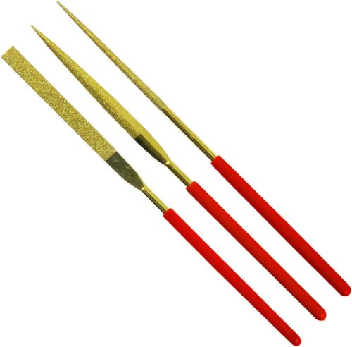 近与(KONYO) SUN UP ダイヤモンドヤスリ 3本組 チタンコーティング 140mm 15369