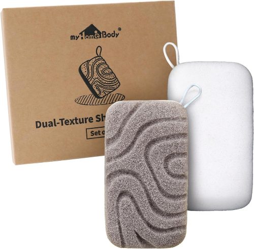 myHomeBody 2in1 ボディ用スクラブボディースポンジ