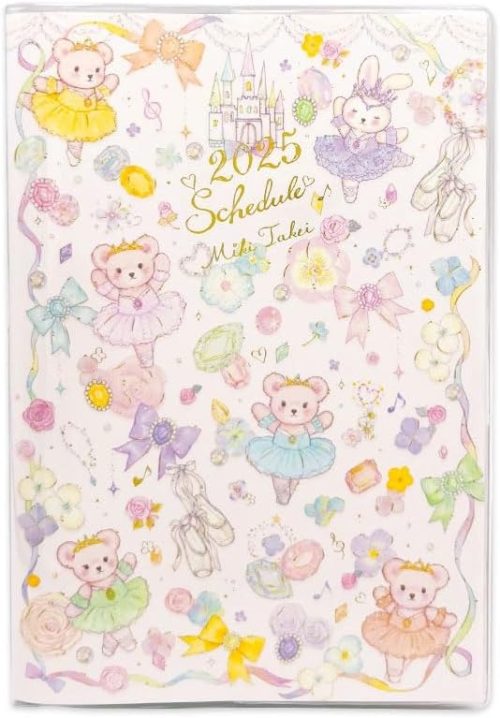 クローズピン たけいみき 手帳 2025年 A6 マンスリー ライラックフェアリー SB96489