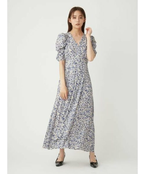 フレイアイディー(FRAY I.D) ヴィスコースフラワーカシュクールワンピース