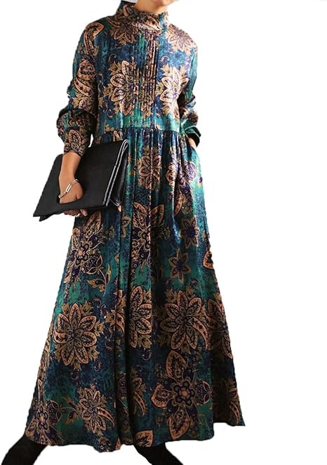 アンティカ(antiqua) 花柄 フロントタック ワンピース レディース