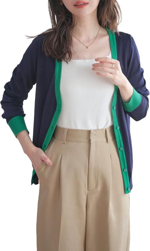 神戸レタス(KOBE LETTUCE) ベーシックニットカーディガン