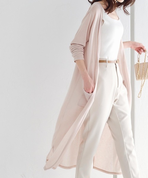 神戸レタス(KOBE LETTUCE) シアーサマーニットソーカーディガン