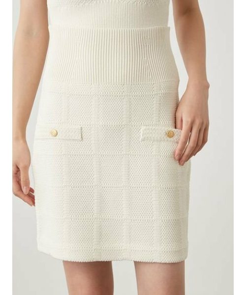 スナイデル(SNIDEL) ニットツイードスカート