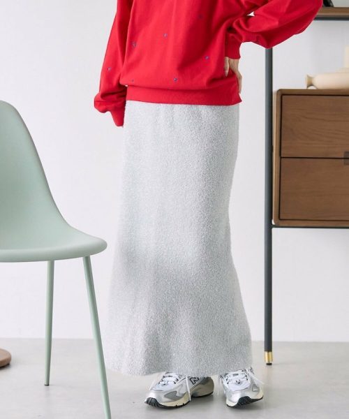 フリークスストア(FREAK'S STORE) ラメフェザースカート