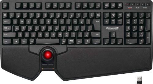 エレコム(ELECOM) トラックボール付き無線フルキーボード TK-TB01DMBK 2019