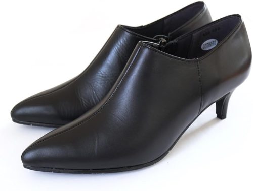 アミアミ(AmiAmi) ポインテッドトゥブーティ 日本製本革