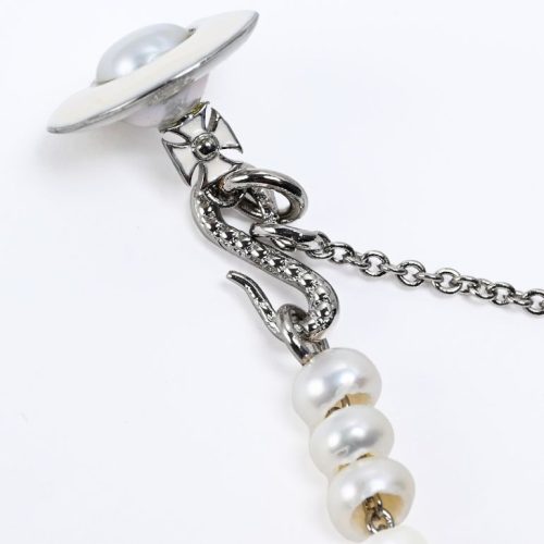 ヴィヴィアン・ウエストウッド(Vivienne Westwood) ブレスレット ブランシェパール シルバー×ホワイト