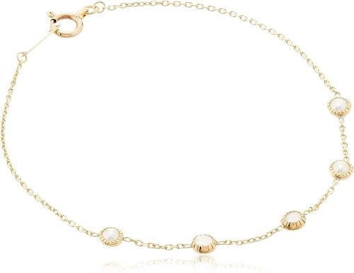 アガット(agate) K10パールブレスレット