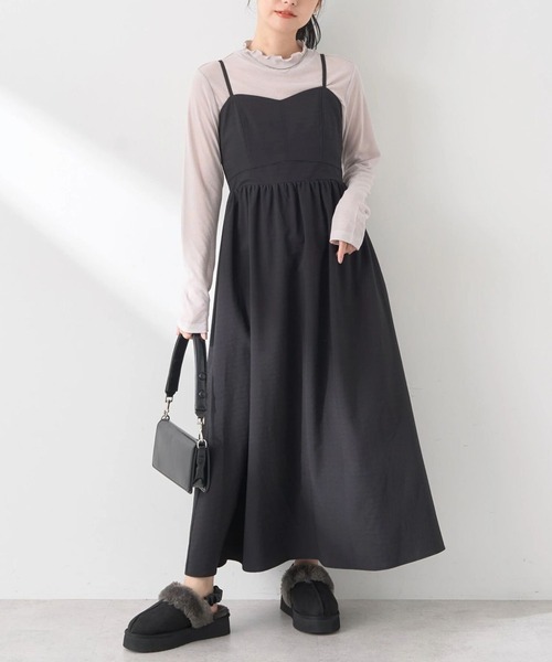 アース ミュージックアンドエコロジー(earth music&ecology) ビスチェ風キャミドレ