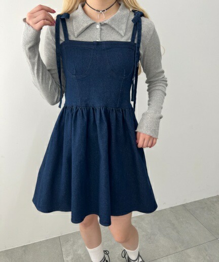 フィリー(PHILLY) デニムビスチェミニワンピース