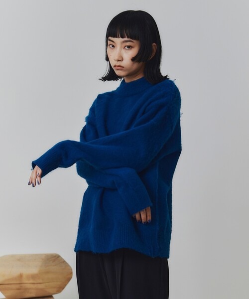 ティーケー タケオキクチ(tk.TAKEO KIKUCHI) 洗える シャギーニット クルーネック&モックネック