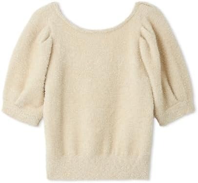 フレイ アイディー(FRAY I.D) 2wayラメフェザーパフスリーブニット