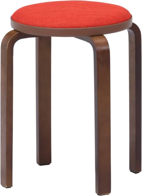 不二貿易 KDファブリック曲木スタッキングスツール 14546