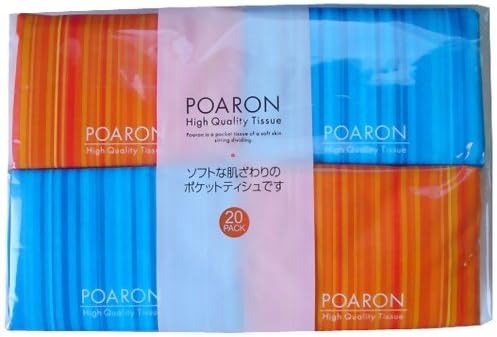 和光製紙 ポアロン ポケットティッシュ 20コパック