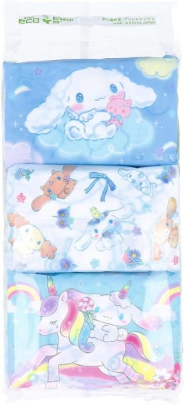 ハヤシ商事 シナモロール 水に流せるプリントティシュ 16枚 8組 6個入