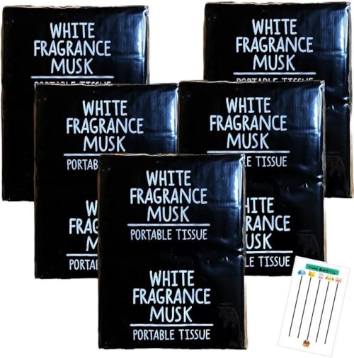 ハヤシ商事 水に流せるポケットティッシュ ホワイトフレグランスムスクの香り 6個パック Chabelくじ 5個セット