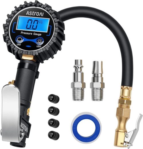 AstroAI デジタル式エアゲージ 250PSI/1720KPA