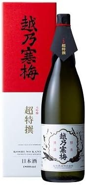 石本酒造(Ishimoto Sake Brewery) 越乃寒梅 大吟醸 超特撰 1800ml 化粧箱入