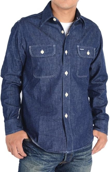 シュガーケーン(SUGAR CANE) BLUE DENIM WORK SHIRT