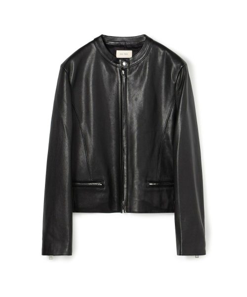 トゥモローランド(TOMORROWLAND) DES PRES ラムレザー ジップアップブルゾン