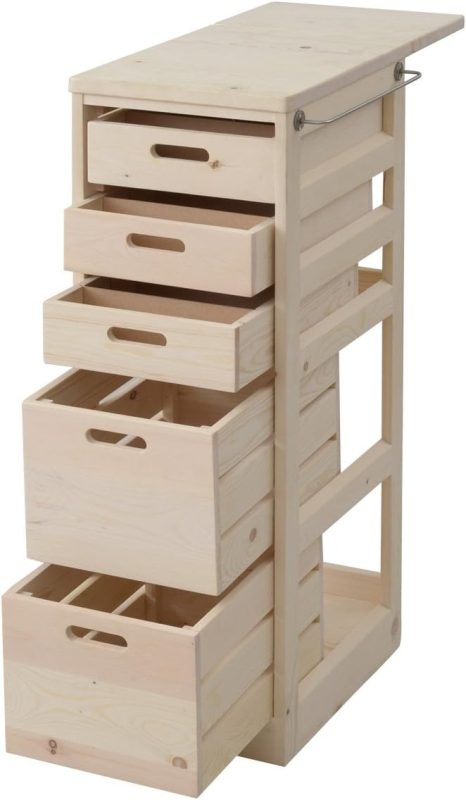 山善(YAMAZEN) キッチンストッカー 隠しキャスター付き SBK-9030