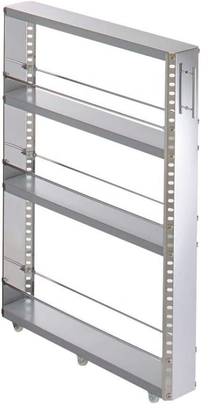 ディノス(dinos) ステンレス製キッチンすき間収納ワゴン ロータイプ