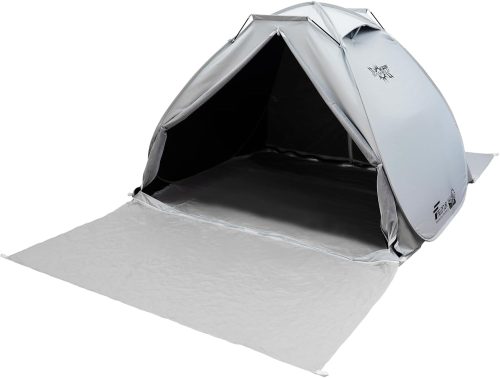 フィールドア(FIELDOOR) フルクローズサンシェードテント オーニング＆フロントシート付き 遮光PUコーティング