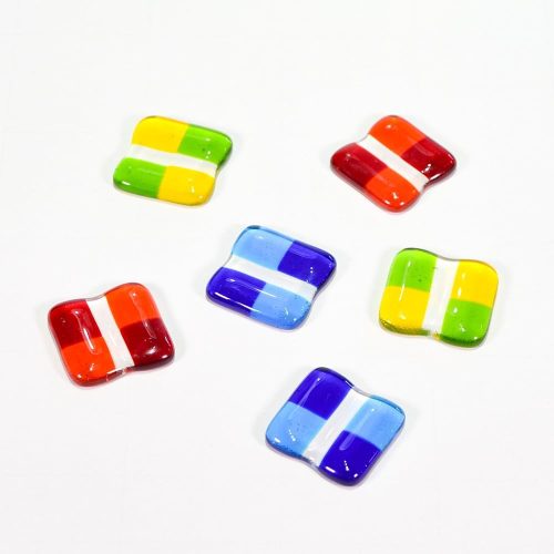 南国ガラス工房 ミンサー柄箸置き