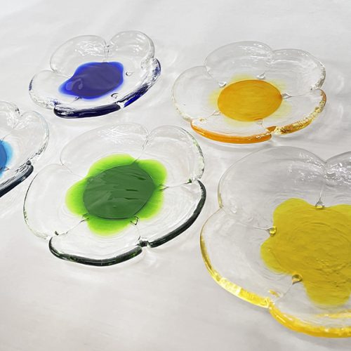 琉球ガラス村 フラワーディッシュ