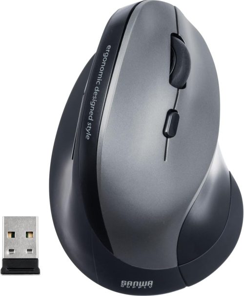 サンワサプライ(SANWA SUPPLY) エルゴノミクスマウス ワイヤレス 400-MA092 2020