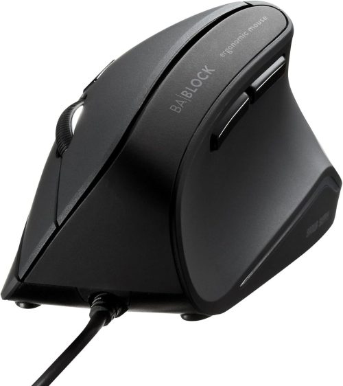 サンワサプライ(SANWA SUPPLY) 抗菌静音有線エルゴノミクスマウス MA-ERGK9 2023