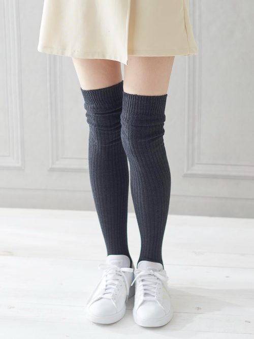 チュチュアンナ(tutuanna) リブオーバーニーソックス60cm丈