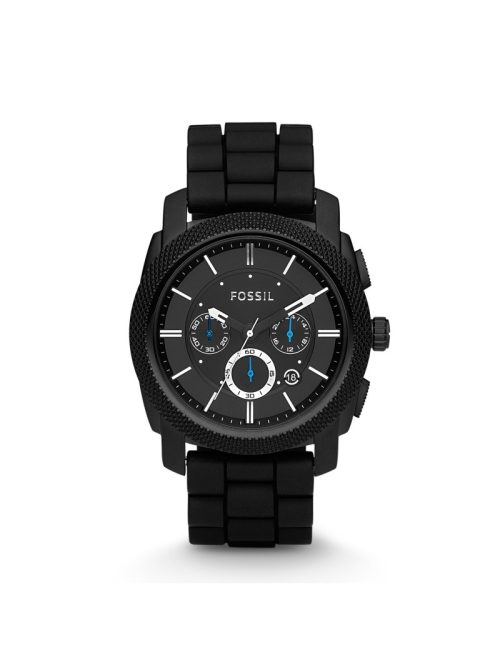 フォッシル(Fossil) MACHINE クロノグラフ ブラックシリコンウォッチ
