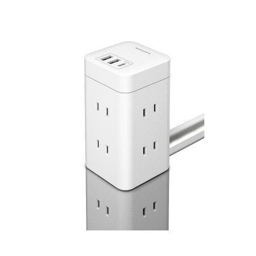 多摩電子工業 タワー型電源タップ TSK110U2CW