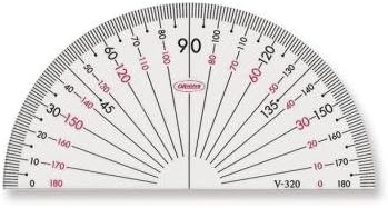 共栄プラスチック(KYOEI PLASTIC) GAKUNOアクリル分度器9cm V-320