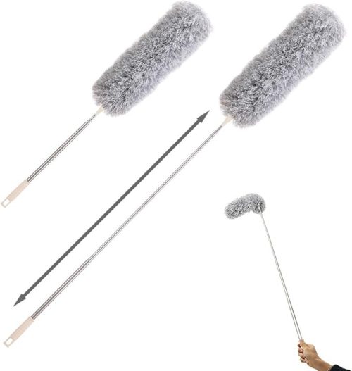 CLEANHOME ほこりとり はたき ハンディモップ 伸縮可能