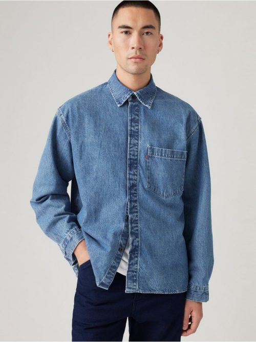 リーバイス(LEVI'S) WELLTHREAD WILDER シャツ ライトインディゴ GARDEN STONE