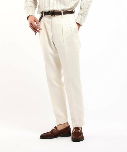 タケオキクチ(TAKEO KIKUCHI) THE FLAGSHIP コットンリネン カツラギ パンツ