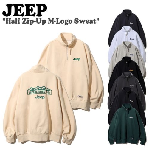 ジープ(Jeep) HALF ZIP-UP M-LOGO SWEAT