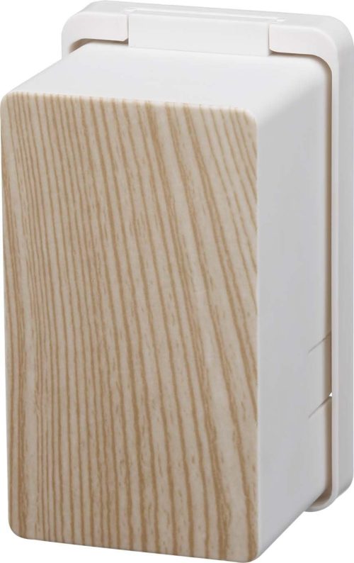 山崎実業 コンセントガード ウッディ 3411