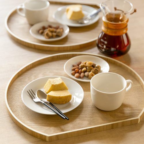 インテリアパレット お盆 36cm 半月盆