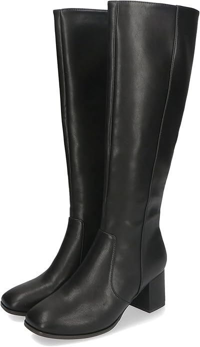 オリエンタルトラフィック(ORiental TRaffic) スクエアトゥヒールロングブーツ