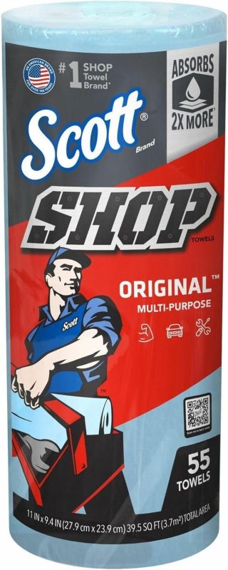 Scott Shop Towels ブルーロール 55枚 65940